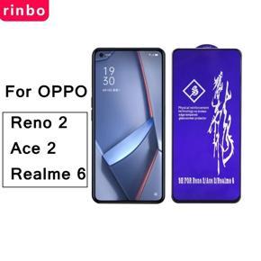 Realme 6 Rinbo Type Tempered Glass Screen Protector (Better than 6D/9D/11D)- Black