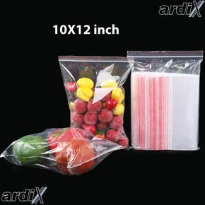 Resealable 10"X12" pack of 25 pcs Clear Zipper Poly Bag Zip Lock Plastic Storage Packet for Food Freezing Jewelry Clothes Docs Candy Cookies Snacks Vitamins Books Seedss