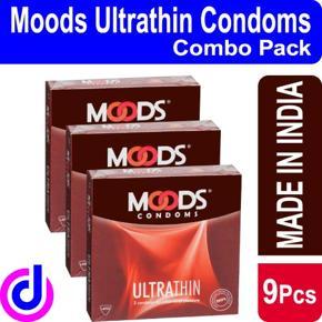 Moods - Ultra Thin Condom - 3 x 3 = 9 pcs ( Combo Pack )