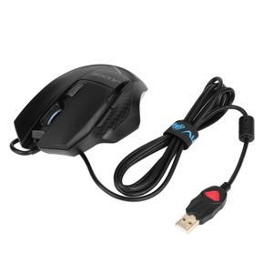 AULA JUDGE USB Wired Optical 6-Key Gaming Mouse with RGB Backlight SI-9007 - black