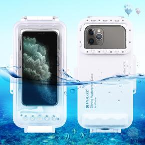 PULUZ 45m Waterproof Diving Housing Photo Video Taking Underwater Universal Cover Case for iPhone 12 Series, iPhone 11 Series, iPhone X Series, iPhone 8 & 7, iPhone 6s, iOS 13.0 or Above Version iPhon