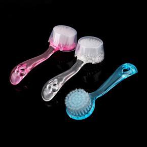 Non-electric Exfoliating Facial Brush Skin Care Soft Scrub Plastic With Handle