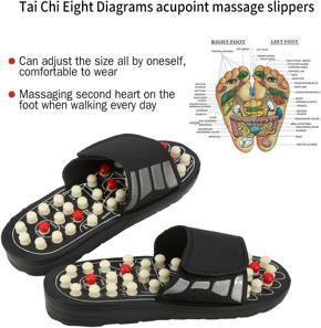 Massage Magnet Therapy Foot Massager Shoes Health Care Slippers Sandal Feet Chines Acupressure Therapy Medical Rotating Foot Massager Slippers