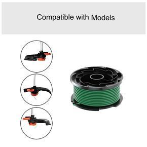 for Black&Decker-8 x String Trimmer Spool Line-Black&Green