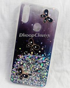 For Xiaomi Redmi 7 / Xiaomi Redmi Y3 - Luxury Clear Crystal Glitter Soft Sparkle Soft Silicone Butterfly Case Cover