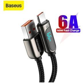 Baseus 66W Digital Display USB to Type C 6A Fast Charging cable- 1M