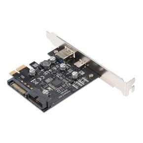 PCI-e to USB3.1 Type-C Expansion Card PCI-E to USB Fast Charge with 19Pin Front Adapter Card GEN1 5G PCI-express