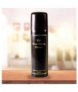 Royal Mirrage Brown Deodorant Body Spray For Unisex - 200ml