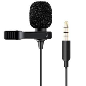 JMARY MC-R1 Lavalier Mic 3.5mm Mini Mic Hands Free Clip on Microphone Speaker Audio Mic For IOS Android PC