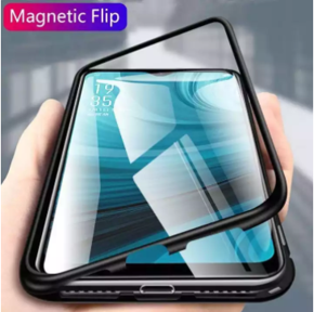 Magnetic Cover For Oppo F7 ( NO FRONT GLASS) 2 in 1 Aluminum Frame Magnet Adsorption Shell Ultra Smart Back Cover Phone