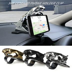 Jaguar Design HUD  Car Dashboard Phone Holder 360 Degree Cell Mount Stand Bracket