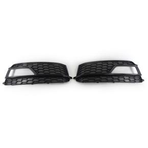 Front Bumper Fog Light Grill Replacement For AUDI A5 2013 - 2017 S Series Left Right Pair Set