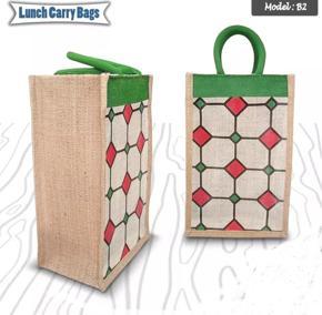 Lunch Bag/ Handle Bag/ Carry Bag/ Bag/ Jute/ Juco/ Burlap Shopping Bag