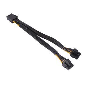 20PCS GPU PCIe 8 Pin Female to Dual 2X 8 Pin(6+2)Male PCI Express Power Adapter Braided Y-Splitter Extension Cable,20cm