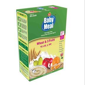 Baby Meal Infant Milk Wheat & 3 Fruits Cereal BIB (From 6 Months To 24 Month) 350gm