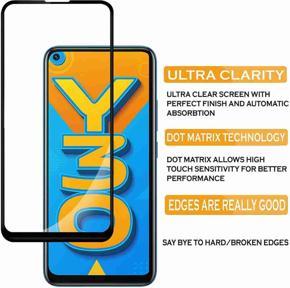 9H Full Glue Tempered Glass Screen Protector For Vivo Y30/Vivo Y50