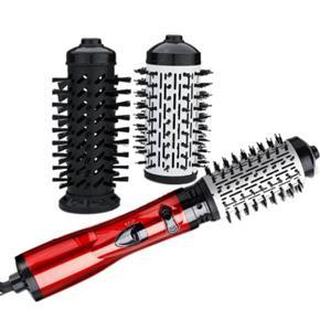 Multifunction Hot Hair Comb Hot Air Brush Hair Curler Iron Hair Straightener Salon Styler Comb Curling Wand -US Plug