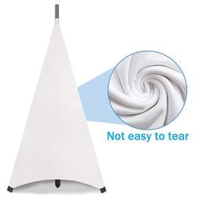 XHHDQES Universal Dj Light Speaker Stand Cover Double Sided Tripod Stand Skirt Scrim Cover Stretchable Material,4Pcs