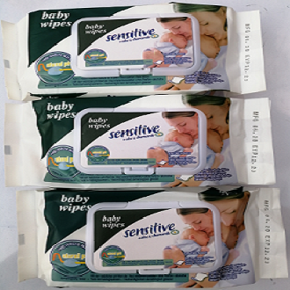 Sensitive Baby Wipes (3 Packs) (90 Wet Sheets Each)