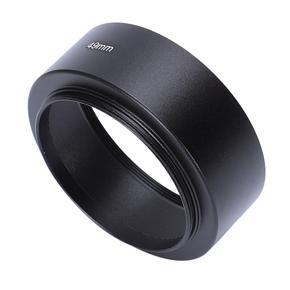 XHHDQES 2pcs 49mm Mount Standard Metal Lens Hood for Canon Nikon Pentax Sony Olympus