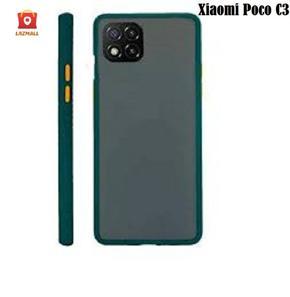 For Xiaomi Poco C3 Luxurious Translucent Smoky Matte Shockproof Back Case