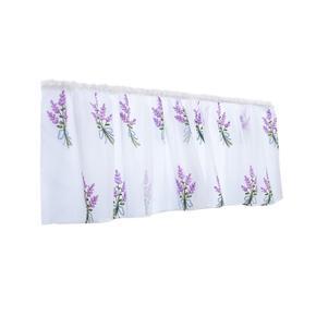 Fresh Flower Bouquet Short Curtain Kitchen Valance Drape Window Kitchen Decor