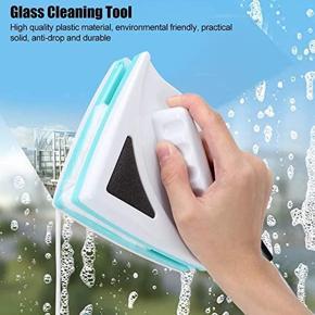 Double Side Glass Wiper Magnetic Window Cleaner Triangular Design Home Window Glass Cleaning Tool For Single Glazing Window