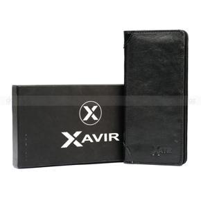 XAVIR Authentic Lather Wallet XW-08 Black