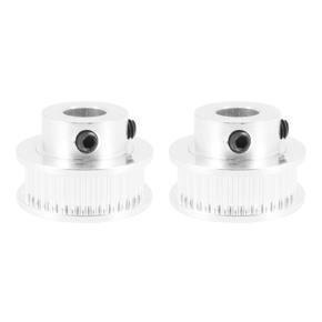 2X Aluminum GT2 36 Teeth 8mm Bore Timing Belt Pulley Flange Synchronous Wheel for 3D Printer