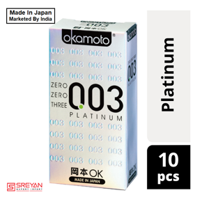 Okamoto 003 Platinum Ultra Thin Condoms - 10PCS PACK(Japan)