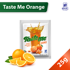 Taste Me Orange Flavor Drink 25gm Sachet (20pcs Per Dispenser)