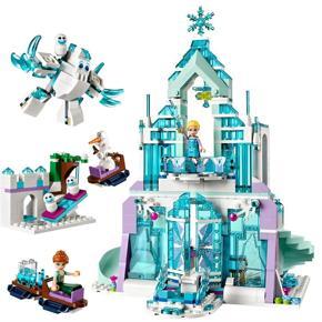SX3016 731PCS Snow World Series The Elsa's Magical Ice Castle Set Girls Building Blocks Bricks Toy