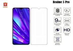 Realme 5 Pro Tempered Glass Screen Protector 2.5D -Transparent