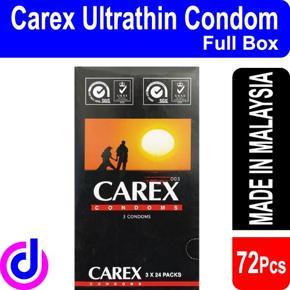 CAREX RECTANGLE ULTRATHIN CONDOM - 3 x 24 = 72pcs ( Full Box )