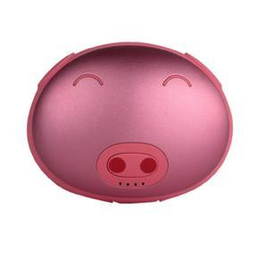 Portable Mini USB Hand Warmer Bank Cute Pig Rechargeable Handy Warmer Pocket Heater Mini Electric Warmer, Red