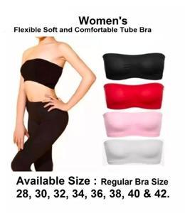 Tube and Strapless Bra Flexible Premium and Soft and Comfortable and Cool Feel Bra for Women