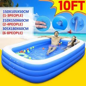 Family Pool Portable Inflatable Swimming Pool Up To 10 Feet Use Outdoor Indoor In Kids Adult Home