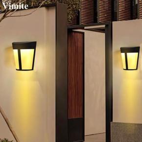 Vimite 6LED Solar Wall Light Outdoor Waterproof Intelligent sensing Colorful/White/Warm Decorative Light for Garden Garden Fence