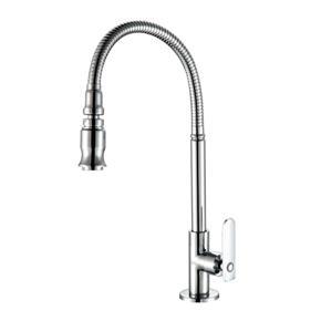 ARELENE Kitchen Tap 360° Rotatable Kitchen Tap Flexible Single Cold Tap Chrome Rinsing Shower Swivel Kitchen Tap Brass