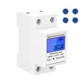 GMTOP DDS-LDG 220 V 50Hz Single-Phase Electric Enery Meter with LCD Display 35mm Din-rail Mount