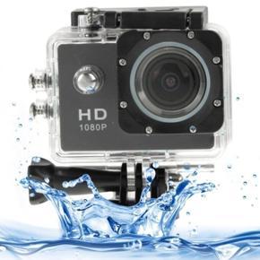 Full HD 1080P Waterproof Sports Action Camera 12MP - Black