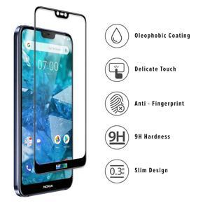 For Nokia 7.1 Plus Tempered Glass Screen Protector 6D/9D/11D- Black