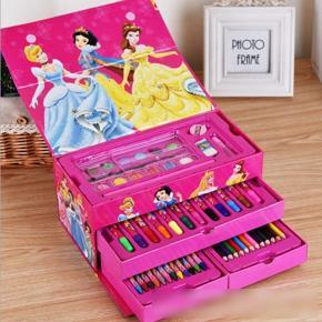 54-Piece Princess Drawing Art Set in Papercard Box for Kids