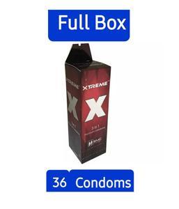 Xtreme 3 in 1 Premium Condom Full Box (3’s X 12) 36 pcs Condom