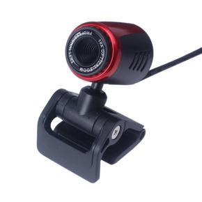 USB2.0 HD Webcam Camera Web Cam With Mic For Computer PC Laptop Digital Camera - black+red
