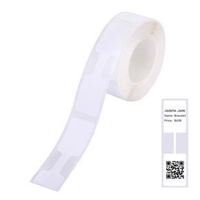 Aibecy Jewelry Label Price Tag Thermal Printing Sticker Paper Self-Adhesive Waterproof Oil-Proof Tear Resistant Label Tape for DP23 Series Thermal Printer Label Maker Machine, 1 Roll 19x50mm 300 Sheet