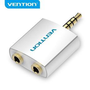 Vention 3.5mm Earphone Audio Splitter Connecter Adapter with mic 1 Male to 2 Female Audio Adapter For Headphone PC Mobile Phone