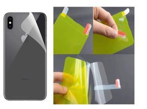 For Apple iPhone X/XS Crystal Clear Back Skin (Gel Poly not Glass) 3D Real Transparent Skin Glossy Finish