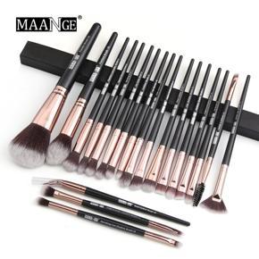 MAANGE 20pcs Professional Eye Makeup Brushes Set - [Black]
