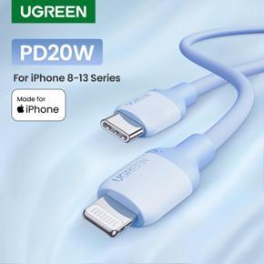 [Apple MFi Certified]UGREEN USB C to Lightning Cable 1M PD 20W MFi Certified Fast Charging For 13/ 13 Pro/ 13 Pro Max/ 13 Mini, iPhone 12,12 Mini, 12 Pro, 12 Pro Max, iPhone11/11 Pro/11 Pro Max/SE/X/X